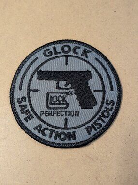 Glock Embroidered Velcro Patch 3 1/2" x 3 1/2"  *NEW*